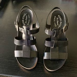 Kork-ease black sandals